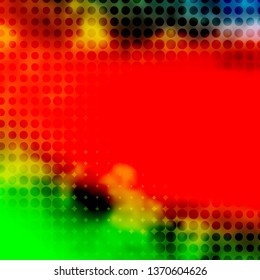 Light Multicolor vector backdrop with circles. Illustration with set of shining colorful abstract spheres. Pattern for business ads.