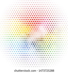 Light Multicolor vector backdrop with circles. Glitter abstract illustration with colorful drops. Pattern for business ads.