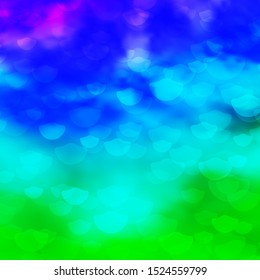 Light Multicolor vector backdrop with circles. Abstract colorful disks on simple gradient background. Design for posters, banners.
