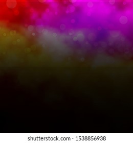 Light Multicolor vector backdrop with circles. Abstract colorful disks on simple gradient background. Design for posters, banners.