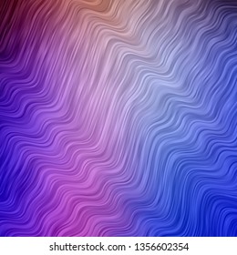 Light Multicolor vector backdrop with circular arc. Colorful illustration in abstract style with bent lines. Pattern for websites, landing pages.