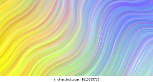 Light Multicolor vector backdrop with circular arc. Gradient illustration in simple style with bows. Pattern for ads, commercials.