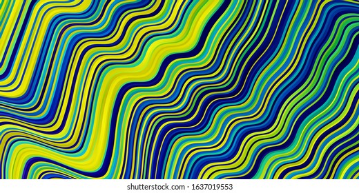 Light Multicolor vector backdrop with circular arc. Colorful illustration with curved lines. Pattern for websites, landing pages.