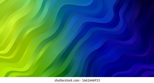 Light Multicolor vector backdrop with circular arc. Bright illustration with gradient circular arcs. Pattern for booklets, leaflets.