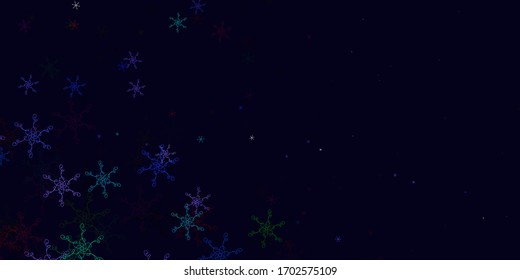 Light Multicolor vector backdrop with circular arc. Abstract gradient illustration with wry lines. Pattern for ads, commercials.