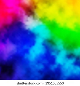Light Multicolor vector backdrop with cumulus. Colorful illustration with abstract gradient clouds. Pattern for your booklets, leaflets.