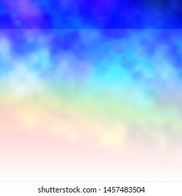 Light Multicolor vector backdrop with cumulus. Abstract illustration with colorful gradient clouds. Pattern for your booklets, leaflets.