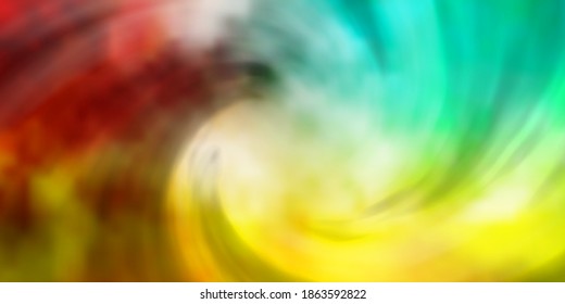 Light Multicolor vector backdrop with cumulus. Abstract colorful clouds on gradient illustration. Pattern for your commercials.