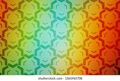 Light Multicolor vector backdrop with curved lines. An elegant bright illustration with gradient. Brand new design for your ads, poster, banner.