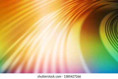 Light Multicolor vector backdrop with curved lines. A completely new colorful illustration in simple style. Elegant pattern for a brand book.