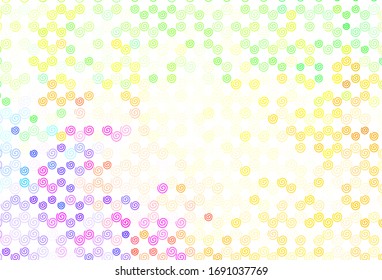 Light Multicolor vector backdrop with curved lines. A shining illustration, which consists of curved lines. The best colorful design for your business.