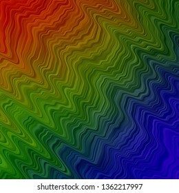 Light Multicolor vector backdrop with curves. Brand new colorful illustration with bent lines. Pattern for busines booklets, leaflets