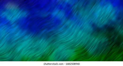 Light Multicolor vector backdrop with curves. Colorful geometric sample with gradient curves.  Best design for your ad, poster, banner.