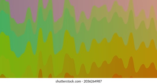 Light Multicolor vector backdrop with curves. Brand new colorful illustration with bent lines. Template for your UI design.