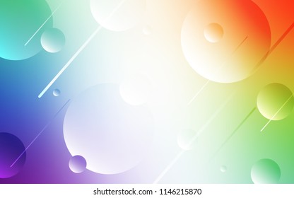 Light Multicolor vector backdrop with dots. Blurred bubbles on abstract background with colorful gradient. Pattern can be used as texture of wallpapers.