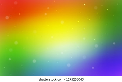 Light Multicolor vector backdrop with dots. Modern abstract illustration with colorful water drops. Pattern can be used for ads, leaflets.