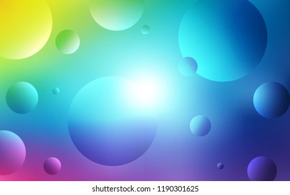Light Multicolor vector backdrop with dots. Beautiful colored illustration with blurred circles in nature style. Completely new template for your brand book.