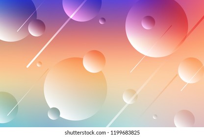 Light Multicolor vector backdrop with dots. Abstract illustration with colored bubbles in nature style. Completely new template for your brand book.