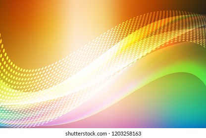 Light Multicolor vector backdrop with dots and lines. Glitter abstract illustration with connection of triangle structure. Pattern for ads, leaflets.