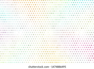 Light Multicolor vector backdrop with dots. Modern abstract illustration with colorful water drops. Design for your business advert.