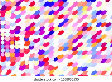 Light Multicolor vector backdrop with dots. Modern abstract illustration with colorful water drops. Pattern for ads, leaflets.
