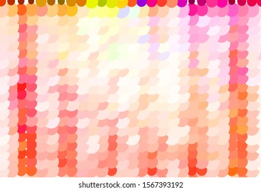 Light Multicolor vector backdrop with dots. Glitter abstract illustration with blurred drops of rain. New template for your brand book.