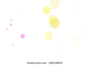Light Multicolor vector backdrop with dots. Beautiful colored illustration with blurred circles in nature style. Pattern for ads, leaflets.