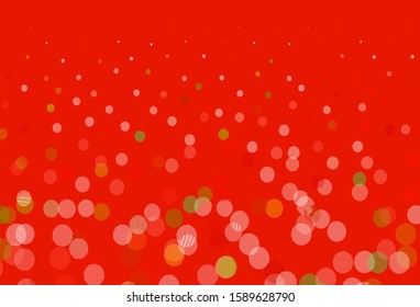 Light Multicolor vector backdrop with dots. Modern abstract illustration with colorful water drops. Pattern for textures of wallpapers.