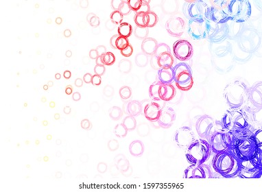 Light Multicolor vector backdrop with dots. Beautiful colored illustration with blurred circles in nature style. Pattern for ads, leaflets.