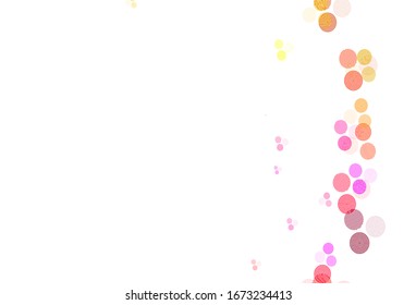 Light Multicolor vector backdrop with dots. Illustration with set of shining colorful abstract circles. Pattern for textures of wallpapers.