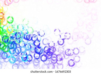 Light Multicolor vector backdrop with dots. Blurred bubbles on abstract background with colorful gradient. Pattern for beautiful websites.