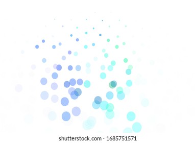 Light Multicolor vector backdrop with dots. Abstract illustration with colored bubbles in nature style. Design for your business advert.