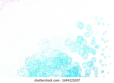 Light Multicolor vector backdrop with dots, lines. Modern abstract illustration with colorful dots, lines. New template for your brand book.