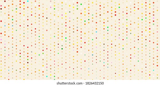 Light multicolor vector backdrop with dots. Modern abstract illustration with colorful circle shapes. New template for a brand book.