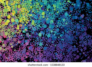 Light Multicolor vector backdrop with memphis shapes. Simple colorful illustration with abstract gradient shapes. Elegant design for wallpapers.