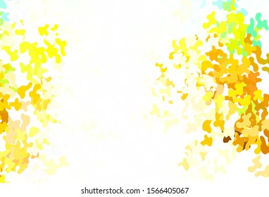 Light Multicolor vector backdrop with memphis shapes. Colorful chaotic forms with gradient in modern style. Elegant design for wallpapers.