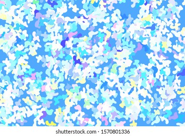 Light Multicolor vector backdrop with memphis shapes. Simple colorful illustration with abstract gradient shapes. Background for a cell phone.