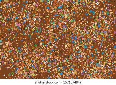 Light Multicolor vector backdrop with memphis shapes. Modern abstract illustration with colorful random forms. Elegant design for wallpapers.