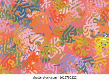 Light Multicolor vector backdrop with memphis shapes. Illustration with colorful gradient shapes in abstract style. Best smart design for your business.