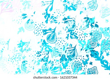 Light Multicolor vector backdrop with memphis shapes. Illustration with colorful gradient shapes in abstract style. Simple design for your web site.