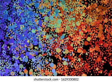 Light Multicolor vector backdrop with memphis shapes. Modern abstract illustration with colorful random forms. Simple design for your web site.