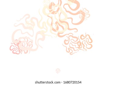 Light Multicolor vector backdrop with memphis shapes. Illustration with colorful gradient shapes in abstract style. Modern design for your business card.