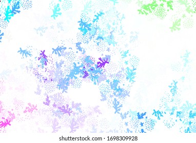 Light Multicolor vector backdrop with memphis shapes. Decorative design in abstract style with random forms. Simple design for your web site.
