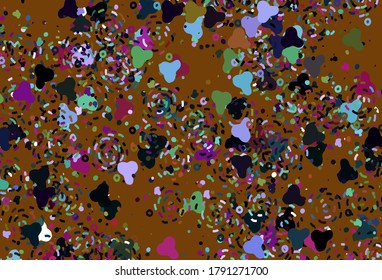 Light Multicolor vector backdrop with memphis shapes. Simple colorful illustration with abstract gradient shapes. Background for a cell phone.