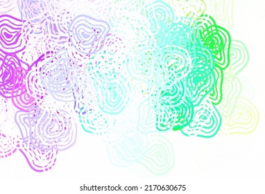 Light Multicolor vector backdrop with memphis shapes. Illustration with colorful gradient shapes in abstract style. Best smart design for your business.