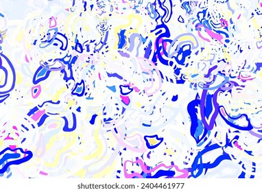 Light Multicolor vector backdrop with memphis shapes. Modern abstract illustration with colorful random forms. Best smart design for your business.