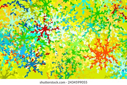 Light Multicolor vector backdrop with memphis shapes. Simple colorful illustration with abstract gradient shapes. Simple design for your web site.