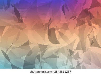Light Multicolor vector backdrop with polygonal shapes. Modern abstract illustration with colorful random forms. Simple design for your web site.
