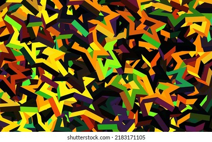 Light Multicolor vector backdrop with small and big stars. Blurred decorative design in simple style with stars. Pattern for futuristic ad, booklets.