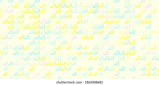 Light multicolor vector backdrop with woman's power symbols. Illustration with signs of women's strength and power. Simple design for your web site.